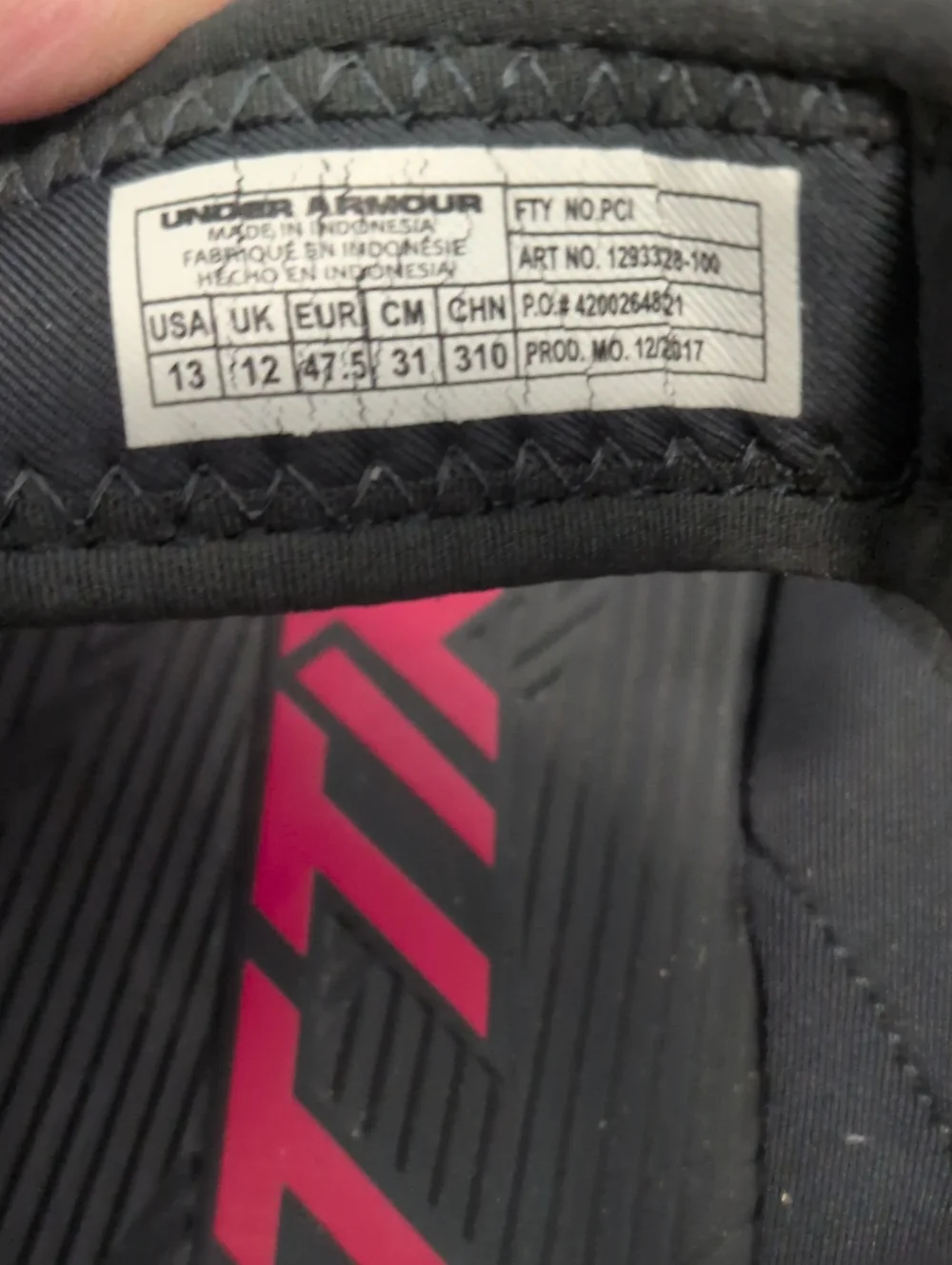Under Armour black red